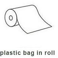 plastic bag in roll for food