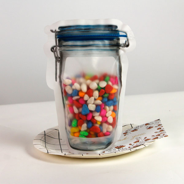 bottle shape pouch for candies
