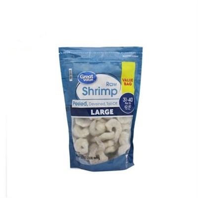 stand up pouch frozen food shrimp packaging