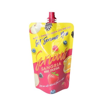 Aluminum stand up spout pouch juice packaging bag